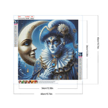 Load image into Gallery viewer, Mask Crescent Moon 40*40CM(Canvas) Full Round Drill Diamond Painting
