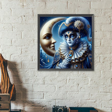 Load image into Gallery viewer, Mask Crescent Moon 40*40CM(Canvas) Full Round Drill Diamond Painting
