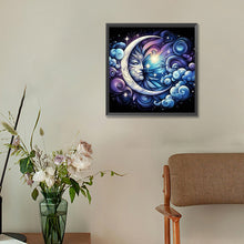 Load image into Gallery viewer, Abstract Crescent Moon 30*30CM(Canvas) Full Round Drill Diamond Painting
