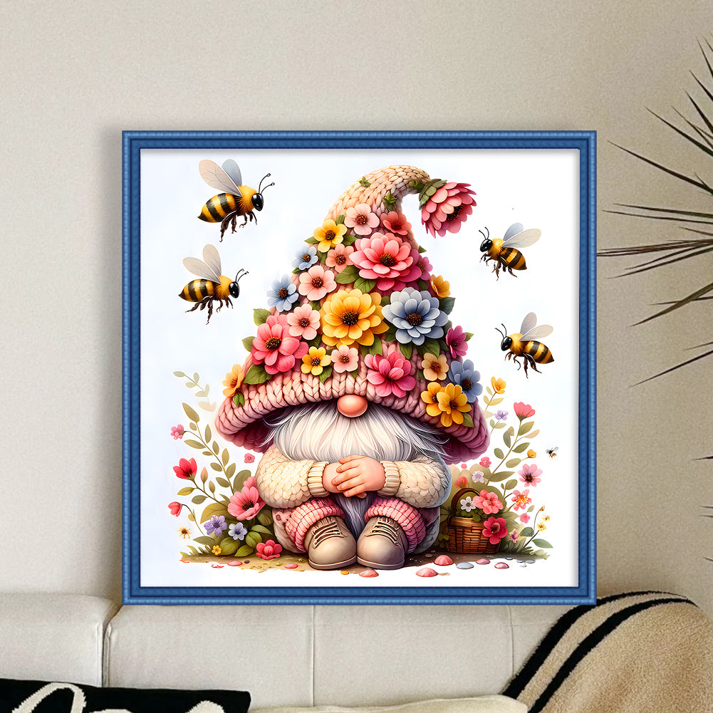 Flower Dryad - Full 11CT Stamped Cross Stitch 45x45CM - Yishu