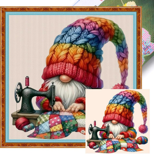 Sewing Dryad - Full 11CT Stamped Cross Stitch 45x45CM - Yishu