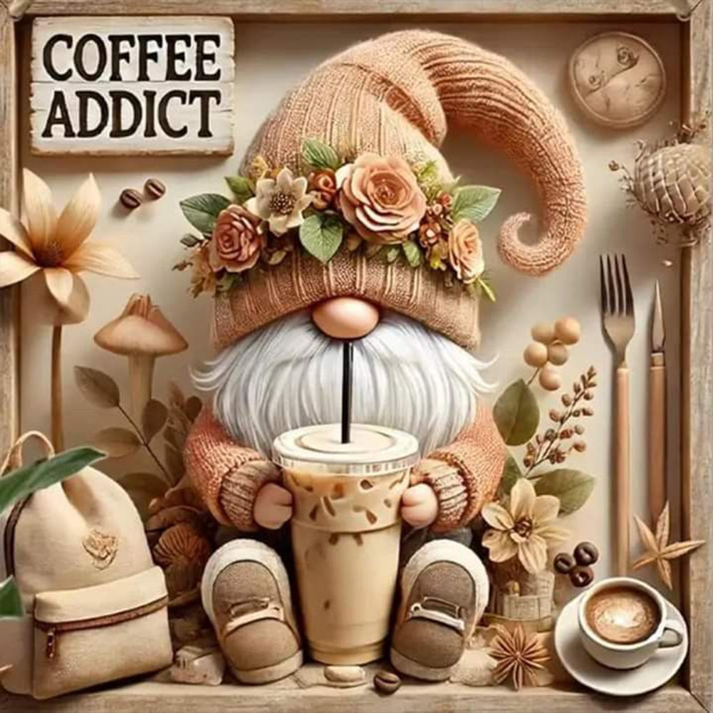 Gnome 40*40CM(Canvas) Full Round Drill Diamond Painting