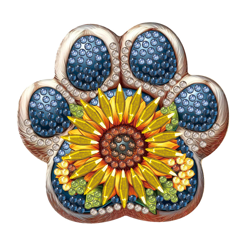 Dog Paw Wooden DIY Bottle Opener Diamond Painting Kit Decorative Kitchen Tool