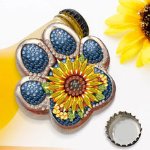 Load image into Gallery viewer, Dog Paw Wooden DIY Bottle Opener Diamond Painting Kit Decorative Kitchen Tool
