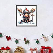 Load image into Gallery viewer, Christmas Deer 30*30CM(Canvas) Full Round Drill Diamond Painting
