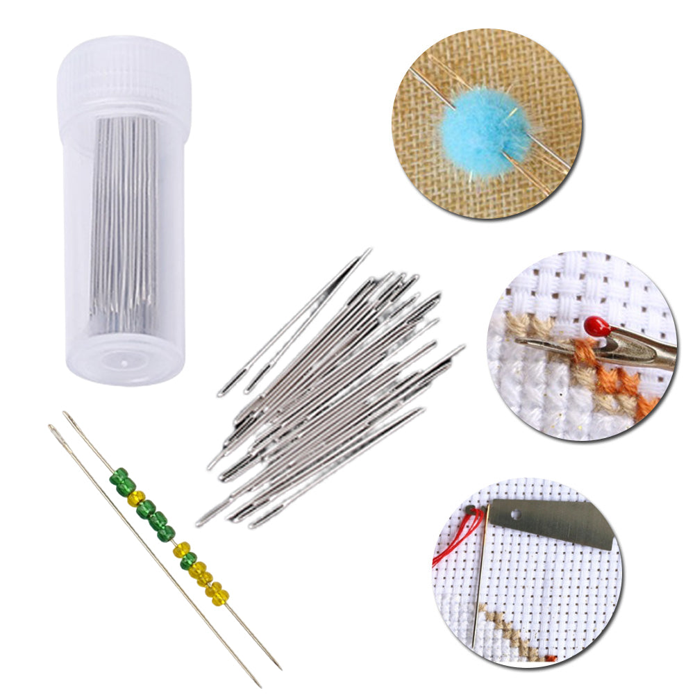 10PCS 4CM Bead Embroidery Needles Metal Hand-Stitched Embroidery Needles