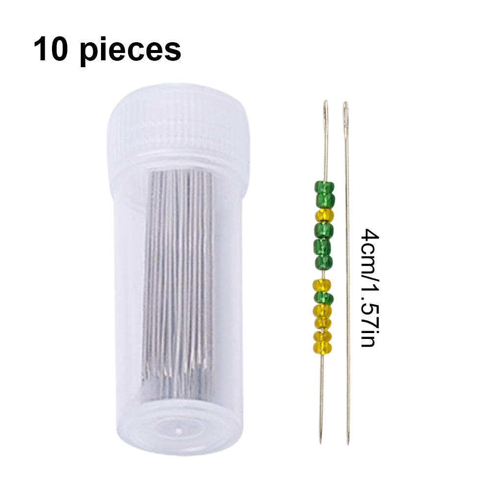 10PCS 4CM Bead Embroidery Needles Metal Hand-Stitched Embroidery Needles