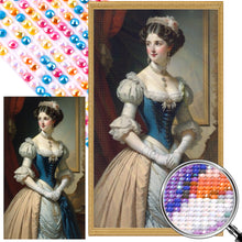 Load image into Gallery viewer, Retro Girl Portrait 40*70CM(Picture) Full AB Round Drill Diamond Painting
