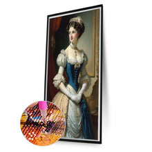 Load image into Gallery viewer, Retro Girl Portrait 40*70CM(Picture) Full AB Round Drill Diamond Painting
