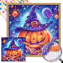 Load image into Gallery viewer, Halloween Pumpkins And Candies 40*40CM(Picture) Full AB Round Drill Diamond Painting
