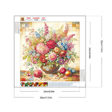 Load image into Gallery viewer, Colorful Flowers In A Vase 30*30CM(Canvas) Partial Special Shaped Drill Diamond Painting
