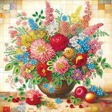 Load image into Gallery viewer, Colorful Flowers In A Vase 30*30CM(Canvas) Partial Special Shaped Drill Diamond Painting
