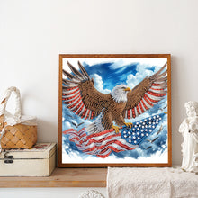 Load image into Gallery viewer, Eagle 30*30CM(Canvas) Partial Special Shaped Drill Diamond Painting
