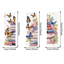 Load image into Gallery viewer, 3Pcs Special Shape Book Butterfly 5D DIY Diamond Painting Bookmark

