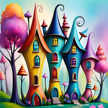 Load image into Gallery viewer, Colorful House 30*30CM(Canvas) Full Round Drill Diamond Painting
