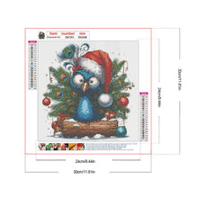 Load image into Gallery viewer, Christmas Peacock 30*30CM(Canvas) Full Round Drill Diamond Painting
