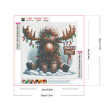 Load image into Gallery viewer, Christmas Reindeer 30*30CM(Canvas) Full Round Drill Diamond Painting
