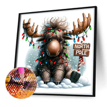 Load image into Gallery viewer, Christmas Reindeer 30*30CM(Canvas) Full Round Drill Diamond Painting
