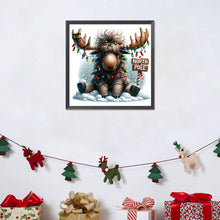 Load image into Gallery viewer, Christmas Reindeer 30*30CM(Canvas) Full Round Drill Diamond Painting
