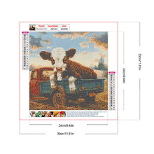 Load image into Gallery viewer, Cow 30*30CM(Canvas) Full Round Drill Diamond Painting
