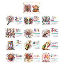 Load image into Gallery viewer, 2025 Special Shape Firework Diamond Painting Desk Calendar for Home Office
