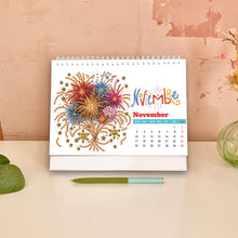 Load image into Gallery viewer, 2025 Special Shape Firework Diamond Painting Desk Calendar for Home Office
