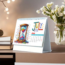 Load image into Gallery viewer, 2025 Special Shape Firework Diamond Painting Desk Calendar for Home Office
