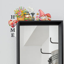 Load image into Gallery viewer, 2D Flat Pattern Gnome Train House Door Frame Decorations for Party Favors
