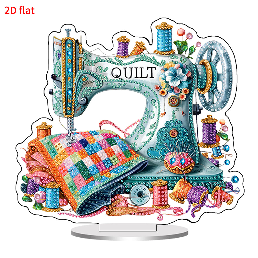 Acrylic Special Shape Flower Sewing Tool Diamond Painting Desktop Decorations