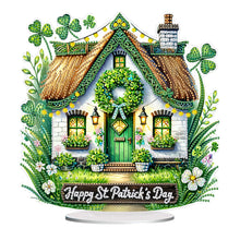 Load image into Gallery viewer, 2D Flat St. Patricks Day Cottage DIY Diamond Painting Tabletop Ornaments Kit
