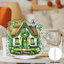 Load image into Gallery viewer, 2D Flat St. Patricks Day Cottage DIY Diamond Painting Tabletop Ornaments Kit
