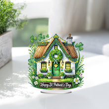 Load image into Gallery viewer, 2D Flat St. Patricks Day Cottage DIY Diamond Painting Tabletop Ornaments Kit
