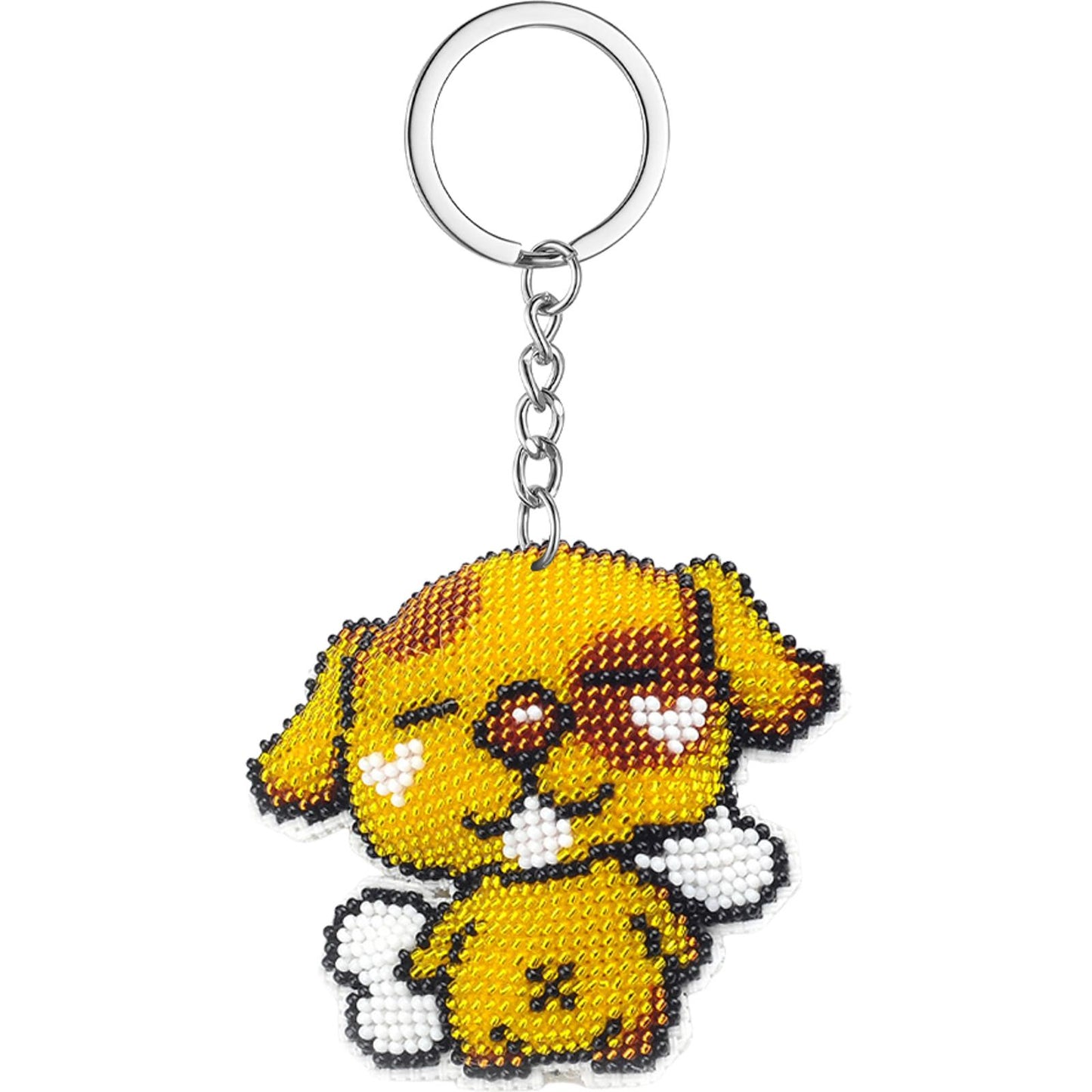 Puppy Beaded Counted Cross Stitch Ornament Kit Cross Stitch Bead Pendants