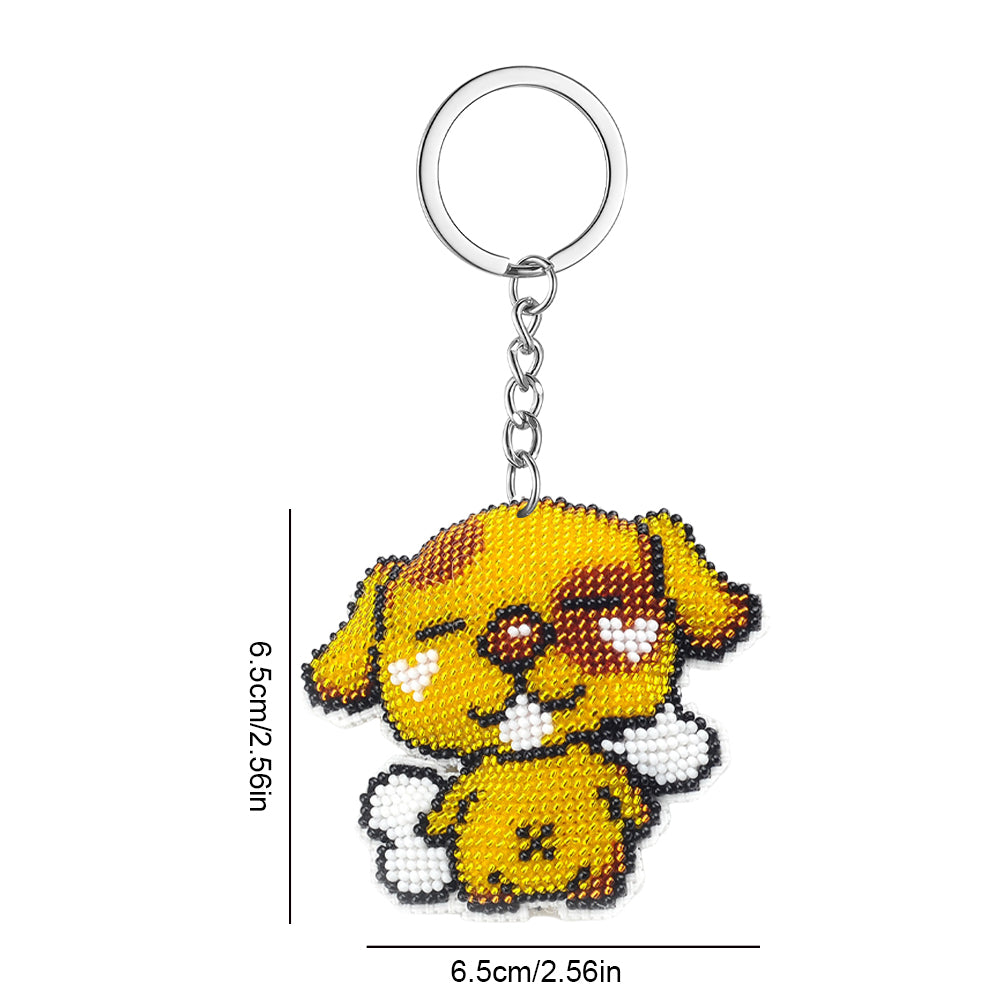 Puppy Beaded Counted Cross Stitch Ornament Kit Cross Stitch Bead Pendants