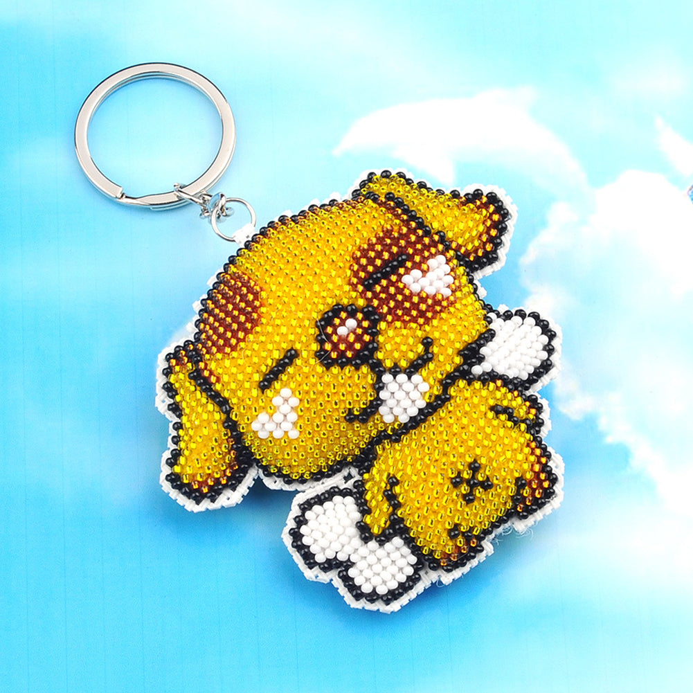 Puppy Beaded Counted Cross Stitch Ornament Kit Cross Stitch Bead Pendants