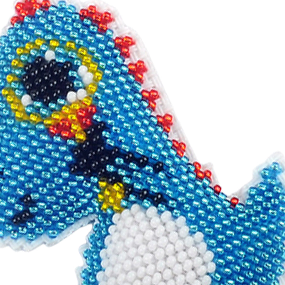 Dinosaur Beaded Counted Cross Stitch Ornament Kit Cross Stitch Bead Keychain (5.5x7CM)
