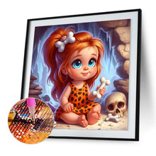 Load image into Gallery viewer, Orange-Haired Girl With Skeleton 30*30CM(Canvas) Full Round Drill Diamond Painting
