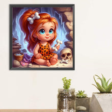 Load image into Gallery viewer, Orange-Haired Girl With Skeleton 30*30CM(Canvas) Full Round Drill Diamond Painting

