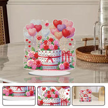 Load image into Gallery viewer, 2D Flat Print Love Cake DIY Desktop Diamond Art Kits Bedroom Table Decoration
