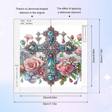 Load image into Gallery viewer, Cross 30*30CM(Canvas) Partial Special Shaped Drill Diamond Painting
