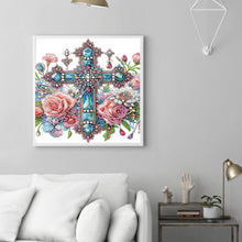 Load image into Gallery viewer, Cross 30*30CM(Canvas) Partial Special Shaped Drill Diamond Painting
