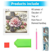 Load image into Gallery viewer, Cross 30*30CM(Canvas) Partial Special Shaped Drill Diamond Painting
