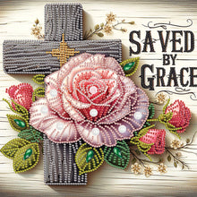 Load image into Gallery viewer, Cross 30*30CM(Canvas) Partial Special Shaped Drill Diamond Painting
