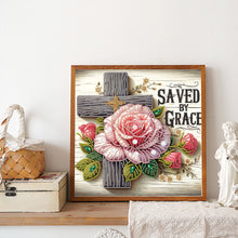 Load image into Gallery viewer, Cross 30*30CM(Canvas) Partial Special Shaped Drill Diamond Painting
