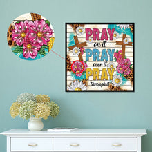 Load image into Gallery viewer, Cross 30*30CM(Canvas) Partial Special Shaped Drill Diamond Painting
