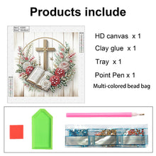 Load image into Gallery viewer, Cross 30*30CM(Canvas) Partial Special Shaped Drill Diamond Painting
