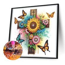 Load image into Gallery viewer, Cross 30*30CM(Canvas) Partial Special Shaped Drill Diamond Painting
