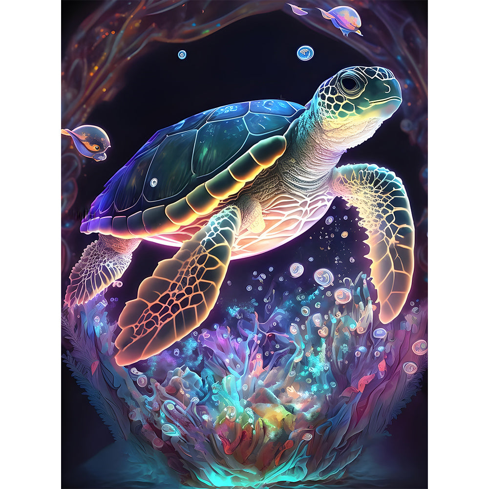Sea Turtle 30*40CM(Canvas) Full Round Drill Diamond Painting