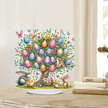 Load image into Gallery viewer, 2D Flat Print Easter Egg Tree DIY Table Top Diamond Painting Ornament Kits
