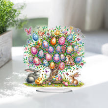 Load image into Gallery viewer, 2D Flat Print Easter Egg Tree DIY Table Top Diamond Painting Ornament Kits
